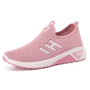 Milegestic Women Fashion Fly Woven Breathable Casual Sneakers