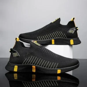 Milegestic Men'S Casual Breathable Stripe Sneakers