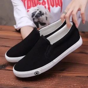 Milegestic Men'S Casual Solid Color Wear-Resistant Canvas Shoes