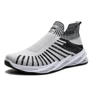 Milegestic Men'S Fashion Mesh Breathable Lightweight Stripe Sneakers