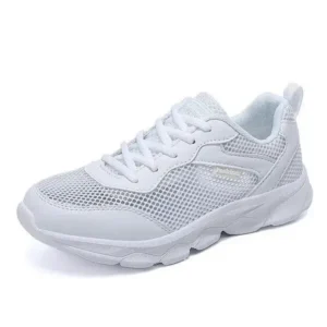 Milegestic Women Fashion Sports Lace Up Design Mesh Breathable Sneakers