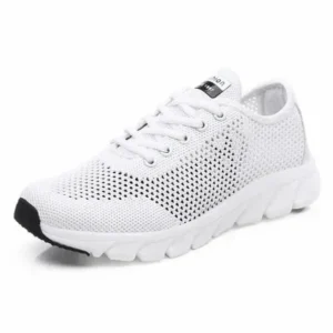 Milegestic Women Fashion Sports Lace Up Hollow Design Mesh Breathable Sneakers