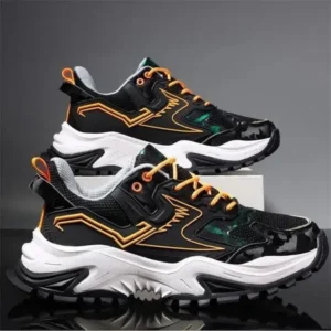 Milegestic Men Casual Breathable Color Block Sneakers