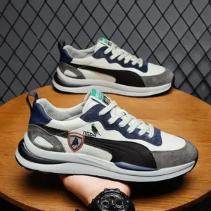 Milegestic Men Casual Color Matching Breathable Sneakers