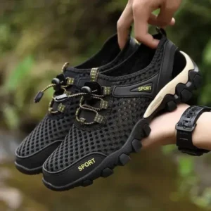 Milegestic Men Fashion Mesh Wear-Resistant Hiking Sneakers