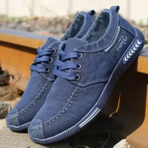 Milegestic Men Casual Breathable Low Top Canvas Shoes