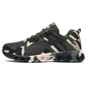 Milegestic Couple Casual Camouflage Pattern Lace Up Design Breathable Sneakers