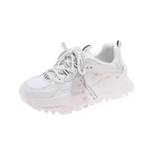 Milegestic Women Casual Autumn Spring Mesh Cloth Lace-Up Breathable Sports Sneakers