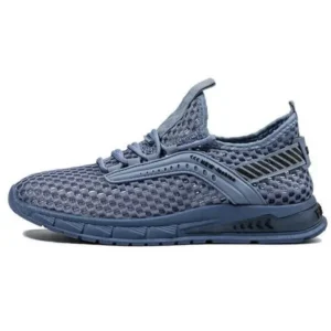 Milegestic Men Casual Breathable Hollow Mesh Soft Sole Sports Shoes