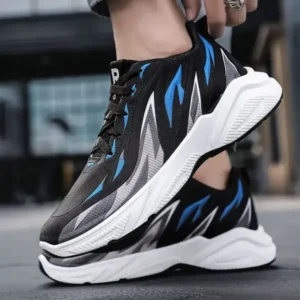 Milegestic Men Fashion Color Matching Breathable Running Sneakers