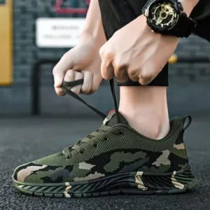 Milegestic Men'S Casual Mesh Breathable Camouflage Sneakers