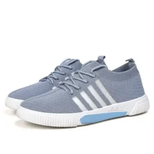 Milegestic Men'S Fashion Stripe Lightweight Breathable Low Top Sneakers