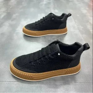 Milegestic Men Fashion Suede Thick Sole Non-Slip Breathable Sneakers