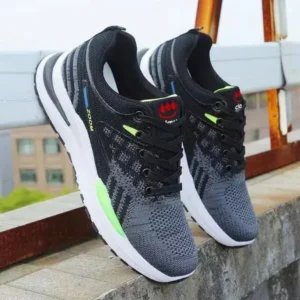 Milegestic Men Casual Breathable Color Block Low Top Sneakers