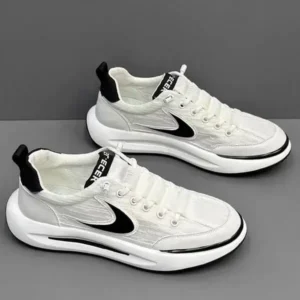 Milegestic Men Fashion Color Block Breathable Mesh Low Top Sneakers