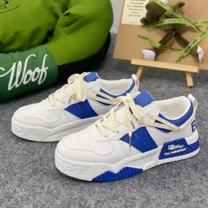 Milegestic Men'S Fashion Color Block Pu Platform Sneakers