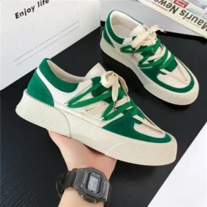 Milegestic Men'S Fashion Color Matching Breathable Canvas