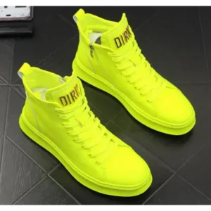 Milegestic Men'S Fashion Bright Color High-Top Sneakers