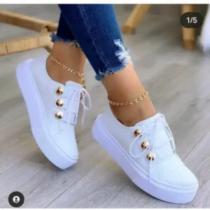 Milegestic Women Plus Size Casual Platform Sneakers