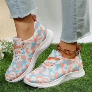 Milegestic Summer Women Fashion Breathable Casual Colorful Printed Sneakers