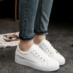 Milegestic Summer Women Fashion Casual Solid Color Thick-Soled Canvas Sneakers