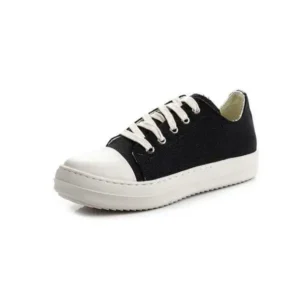 Milegestic Women Fashion Casual Platform Canvas Low Top Shoes