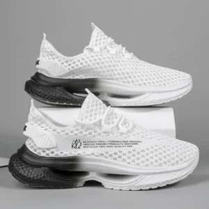 Milegestic Men Fashion Breathable Hollow Mesh Sneakers