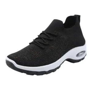 Milegestic Women Fashion Fly Knit Lightweight Breathable Soft Sole Sneakers